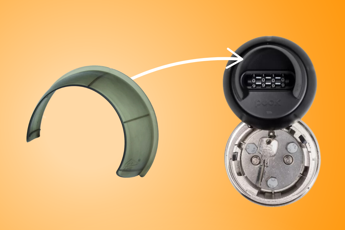 Puck Keysafe Privacy Shield voor sleutelkluis. Extra afscherming en privacy bij gebruik van de Puck sleutelkluis