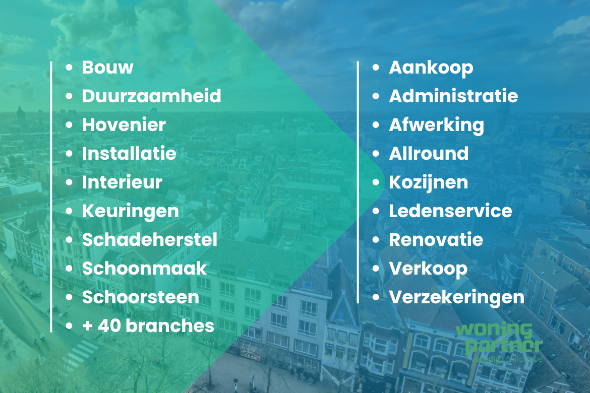 Bedrijven vinden via Woningpartner