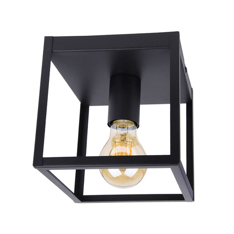 Industriële plafondlamp LEDUXA | vierkant | E27 | zwart - Afbeelding 15