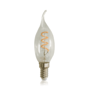 LED filament E14 kaarslamp | dimbaar | 2W | clear | 2400k