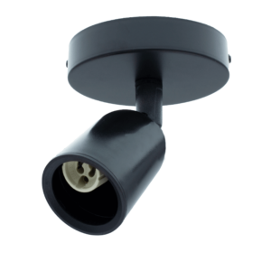 Plafondarmatuur Locaste | Voor 1x GU10 | Rond design | zwart