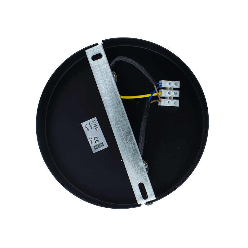 Plafondarmatuur Locaste | Voor 1x GU10 | Rond design | zwart - Afbeelding 5