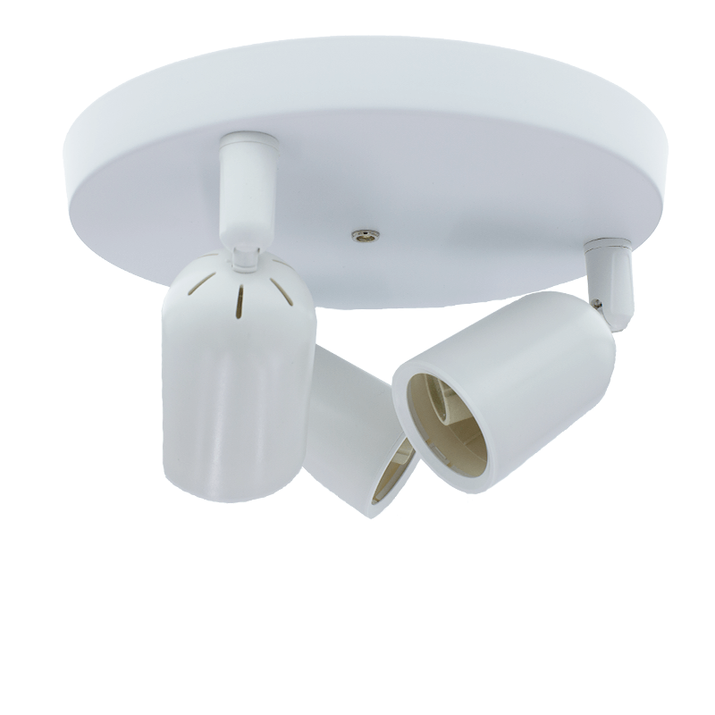 Plafondarmatuur Locaste | Voor 3x GU10 | Rond design | wit