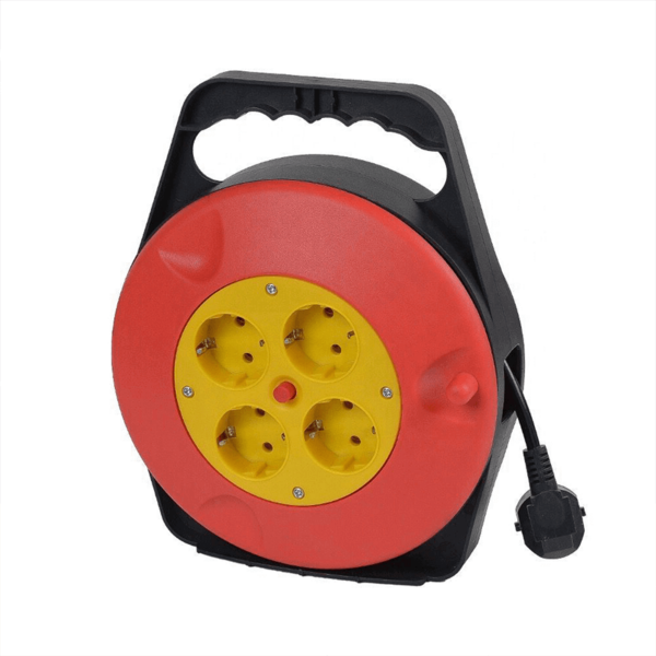 Kabelhaspel 10 meter LEDMAT | met 4 stopcontacten