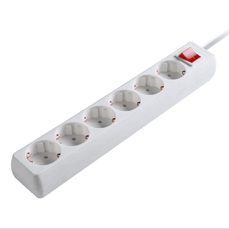 6-voudige tafelcontactdoos LEDMAT met schakelaar | 1.5m | wit - Afbeelding 5