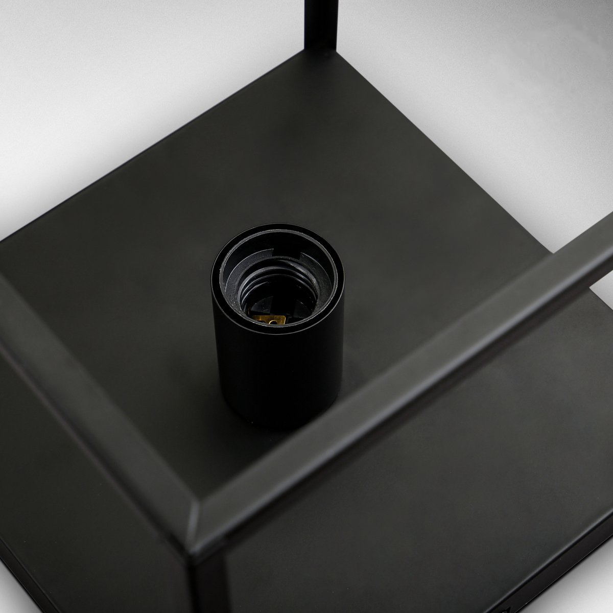 Industriële plafondlamp LEDUXA | vierkant | E27 | zwart - Afbeelding 2