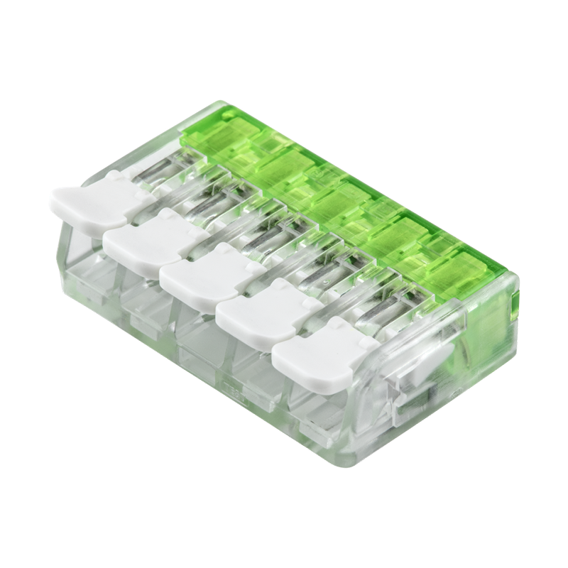 Lasklem 5-voudig LEDMAT | Universeel | 0.2-4.0mm² | per 50 stuks