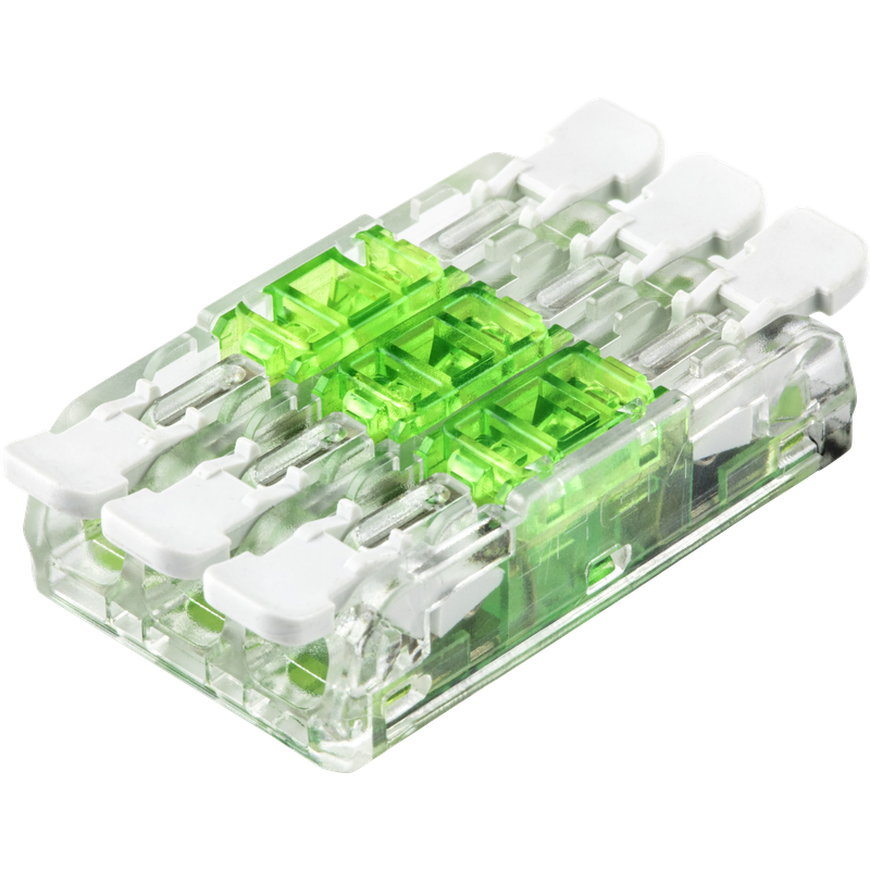 Doorvoerlasklem 3-voudig LEDMAT | Universeel | 0.2-4.0mm² | per 50 stuks - Afbeelding 2