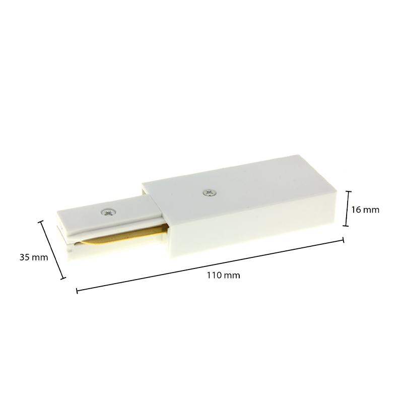 i-vorm power connector voor 1 fase rail systeem