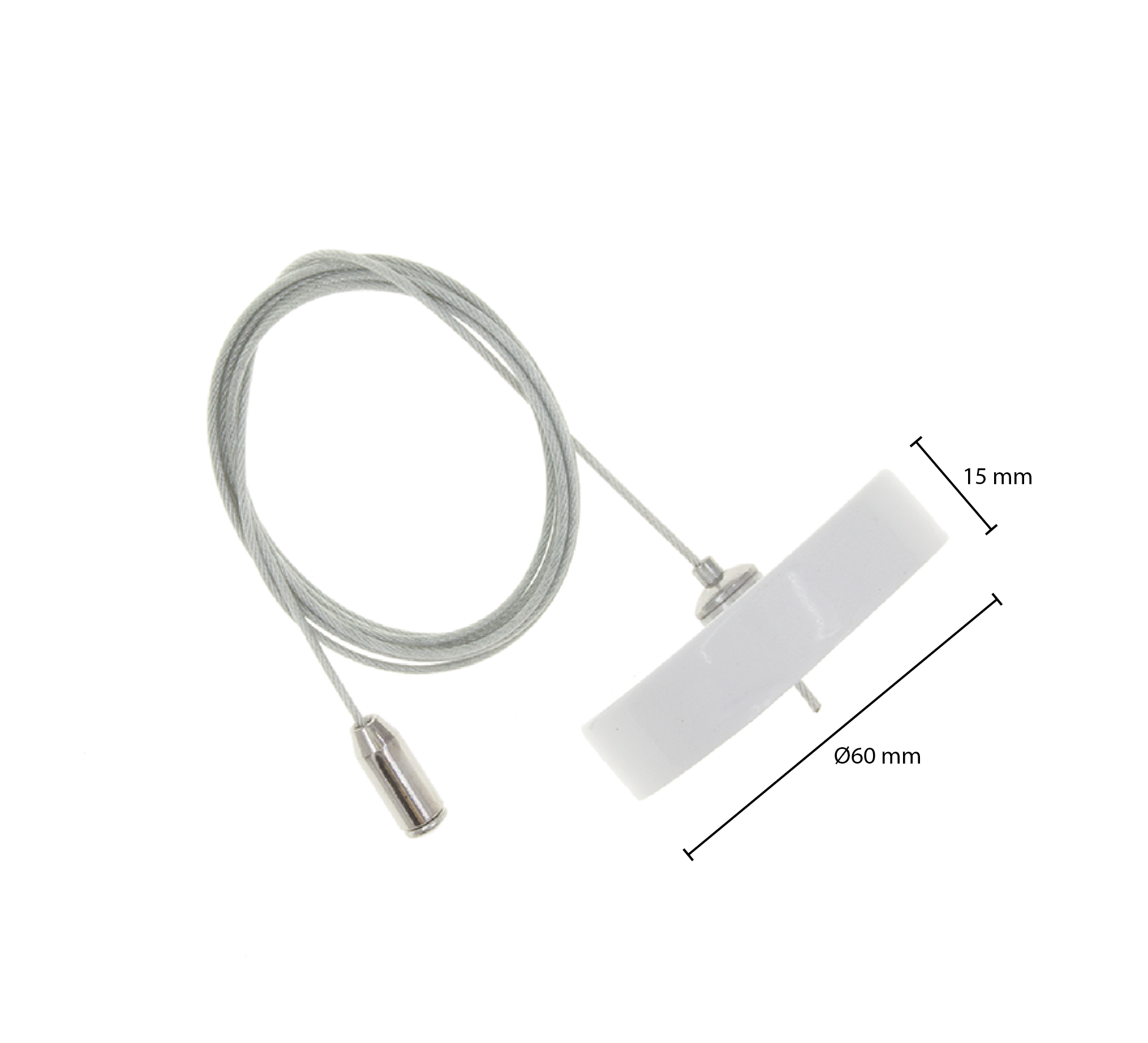 1-fase-rail pendelset LEDMAT | wit - Afbeelding 5