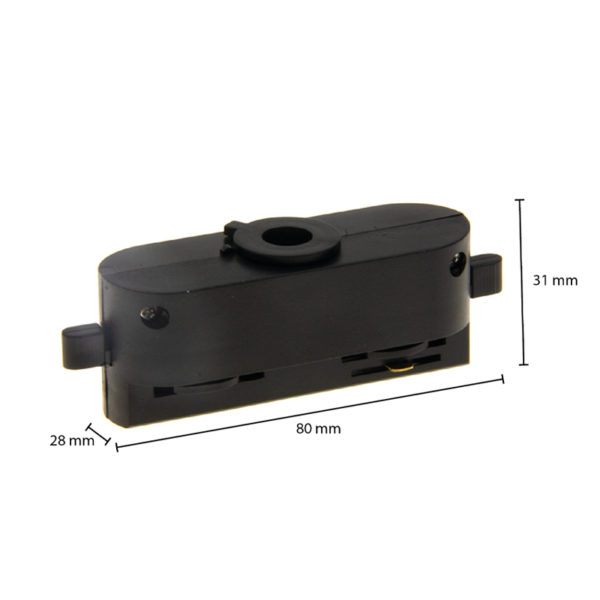 1-FASE RAIL ADAPTER ZWART 1-FASE RAIL ADAPTER ZWART