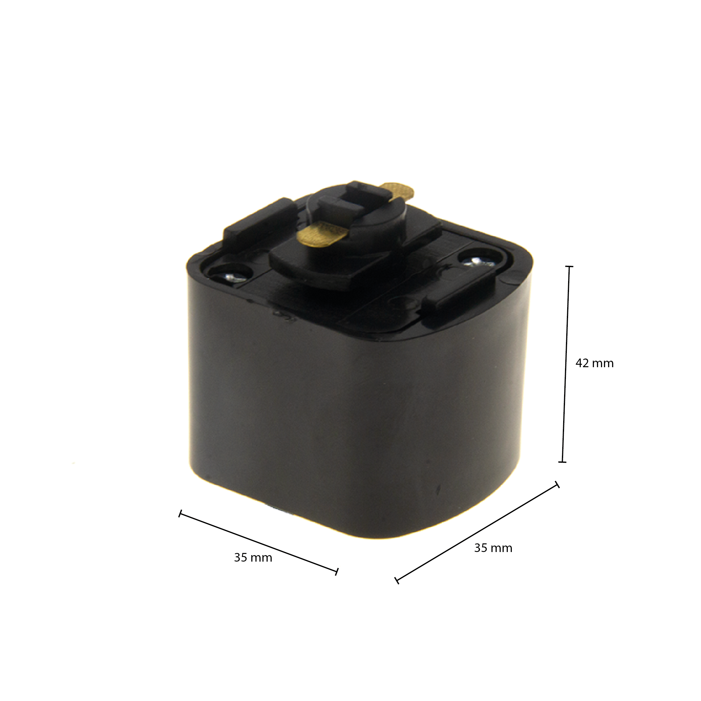 1-fase-rail Vierkant adapter LEDMAT | zwart - Afbeelding 6