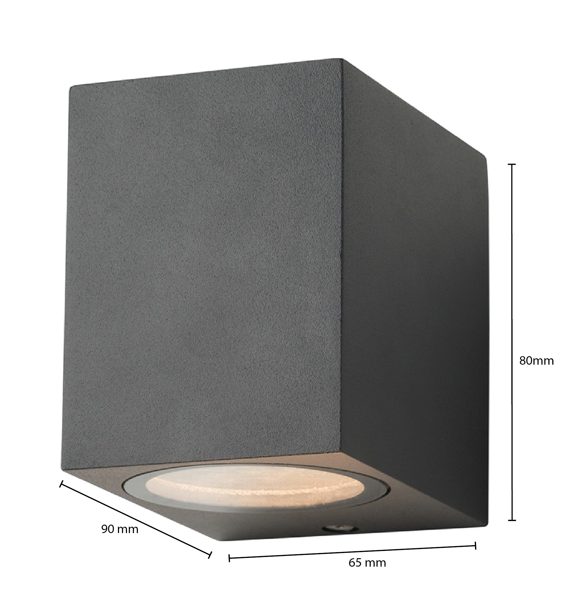 Wandarmatuur Hion met 1x GU10 fitting | Grijs - Afbeelding 2
