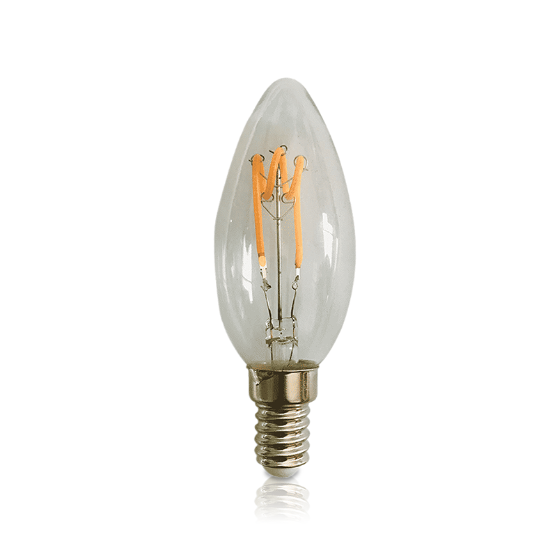 LED filament E14 | LED kaarslamp | dimbaar | Clear | 2200K | 4w