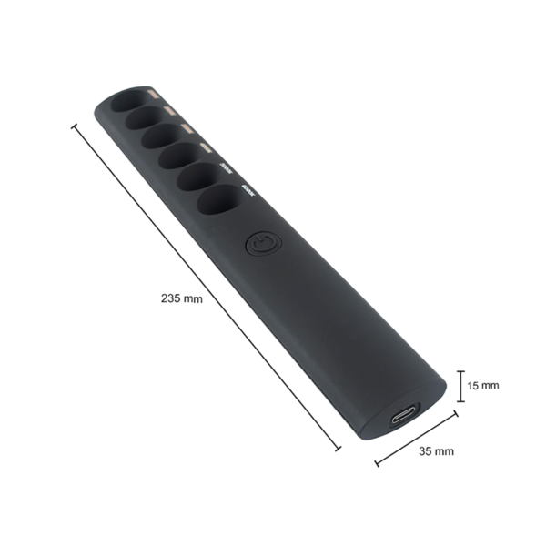 LEDMAT LED CCT-stick kleurentester met afmetingen 235x35x15 mm