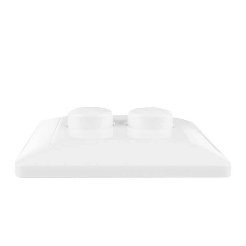 Afdekraam voor alle duo inbouw dimmers | universeel | wit - Afbeelding 4