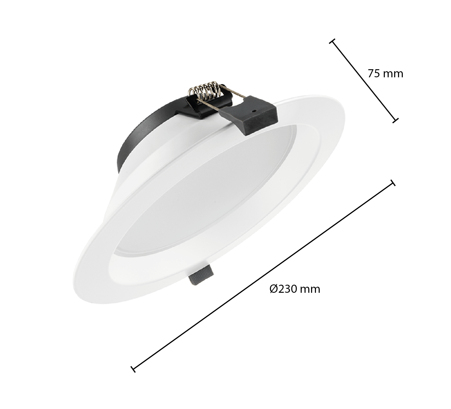 LED-downlight | Ortho | CCT-Switch | ø195 | 19w - Afbeelding 6