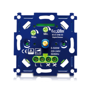 LED dimmer universeel EcoDim.03 | 0-500W | fase aan- en afsnijding RLC