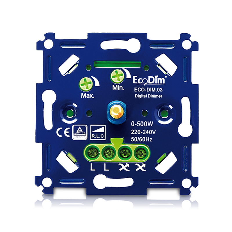 LED dimmer universeel EcoDim.03 | 0-500W | fase aan- en afsnijding RLC