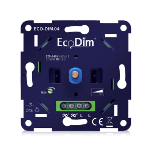 EcoDim.04 LED dimmer universeel 0–150 watt RC voor het eenvoudig en storingsvrij dimmen van alle soorten LED verlichting.
