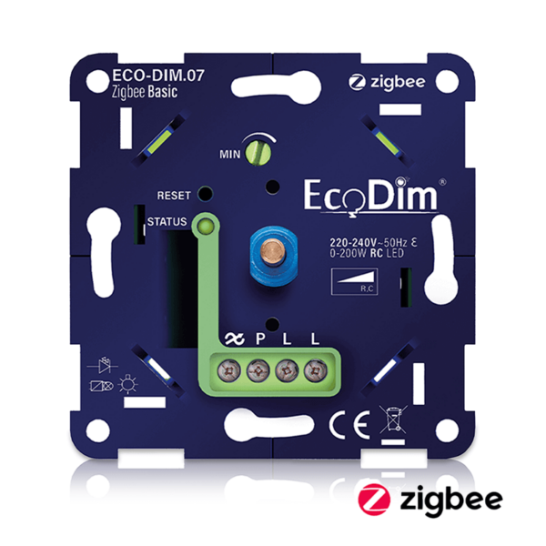Zigbee Basic LED dimmer EcoDim.07 | druk/draai | 0-200w