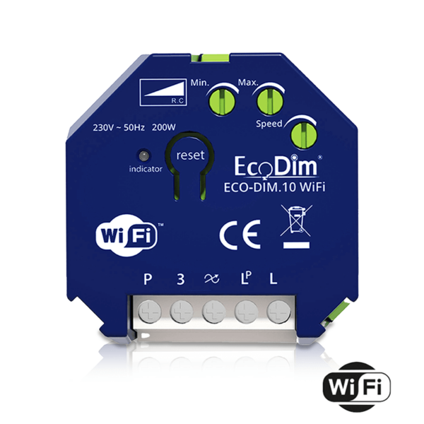 Wifi LED dimmer inbouwmodule EcoDim.10 | 200w