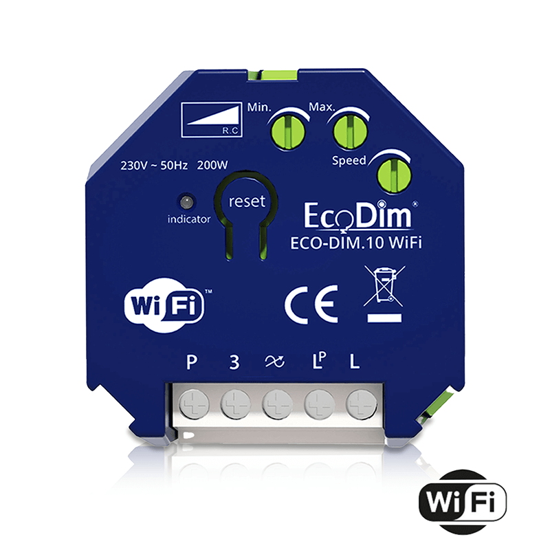 Wifi LED dimmer inbouwmodule EcoDim.10 | 200w