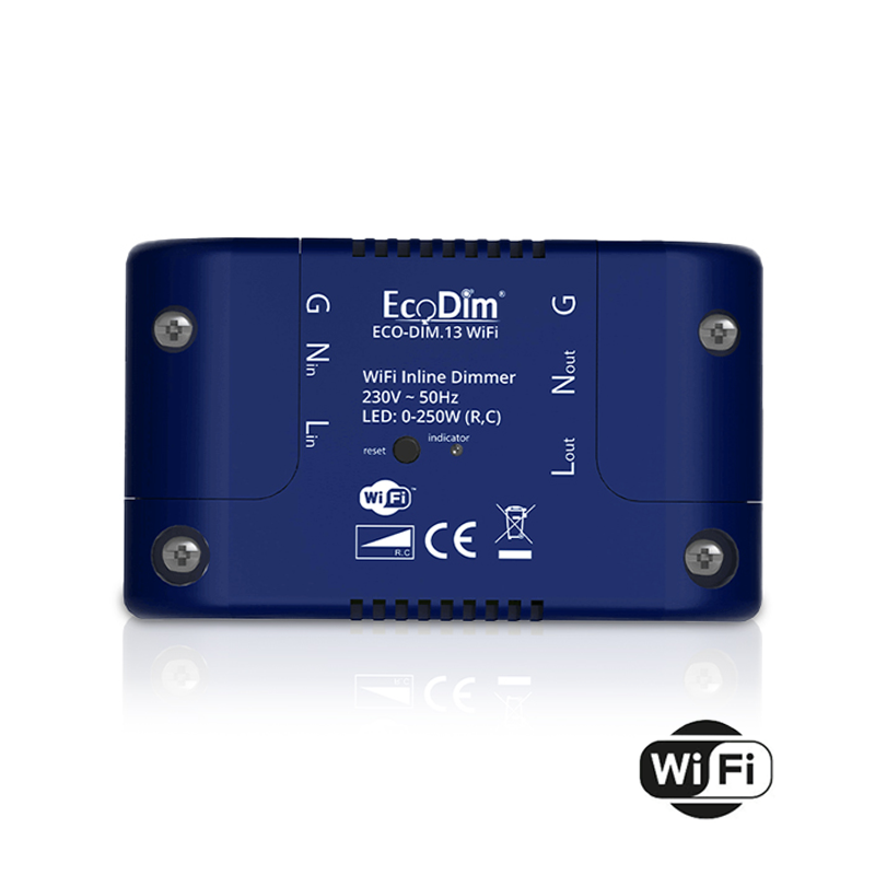 WiFi inline LED dimmer EcoDim.13 | 250 watt