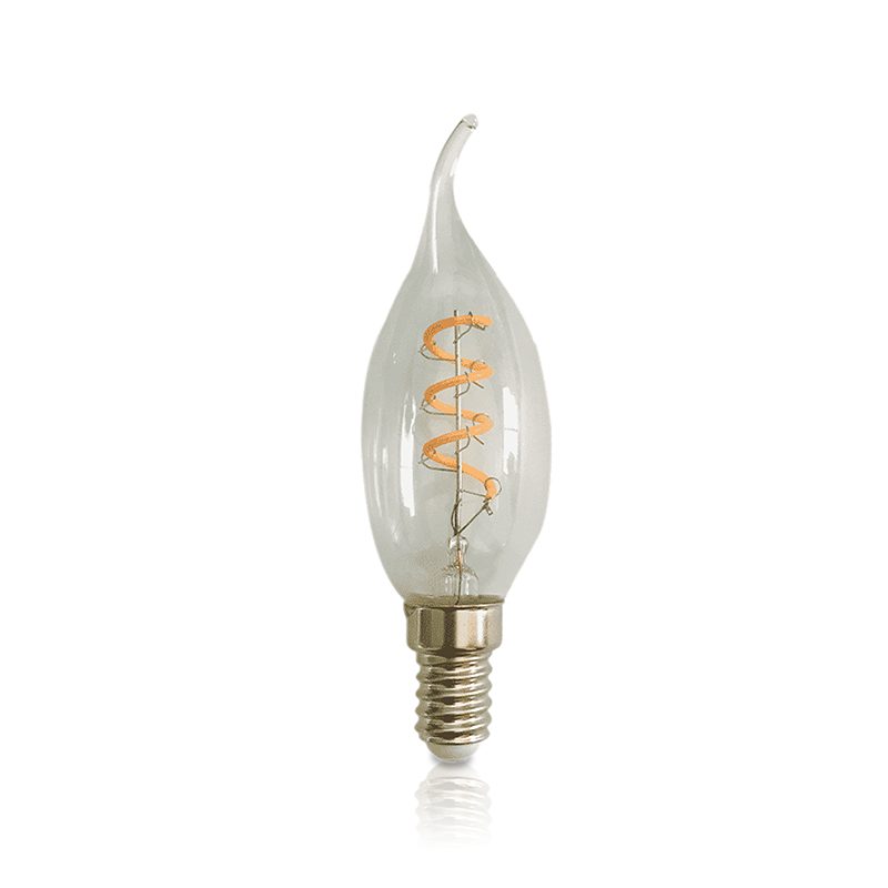 LED filament E14 kaarslamp | dimbaar | Clear | 2200K | 4w