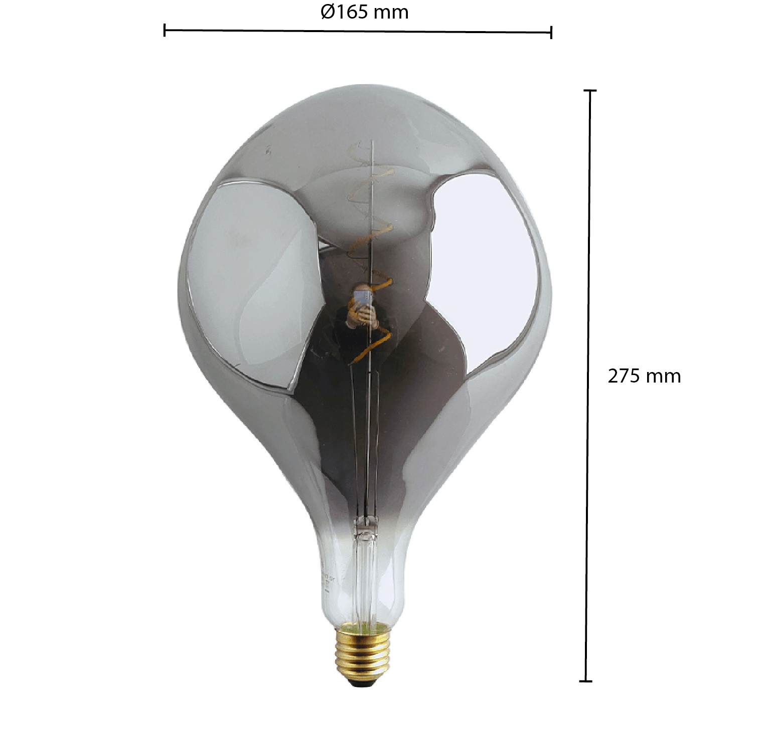 LED filament E27 LEDMAT | ET Smoke | 2300K - Afbeelding 2