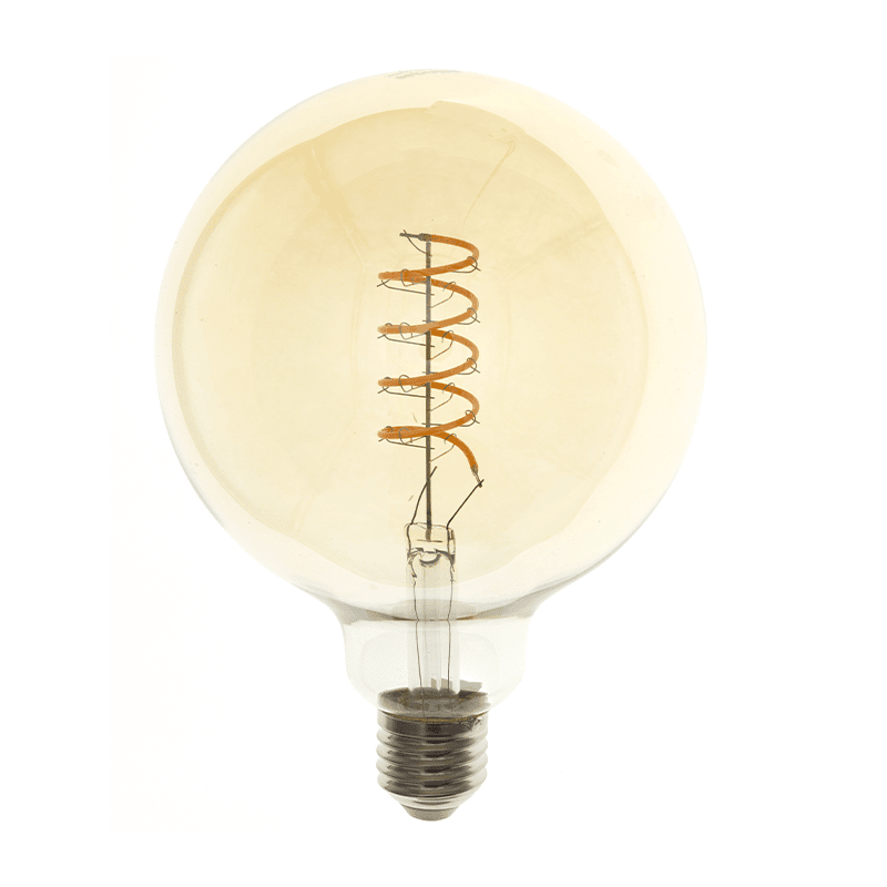 LED filament E27 Globe L | dimbaar | 6,3w | Amber - Afbeelding 3