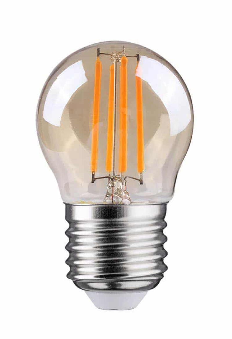 LED filament E27 kogel mini | 1W | clear | 2400K - Afbeelding 2