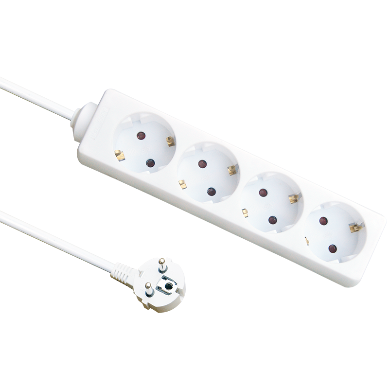 4-voudige tafelcontactdoos LEDMAT | wit - Afbeelding 2