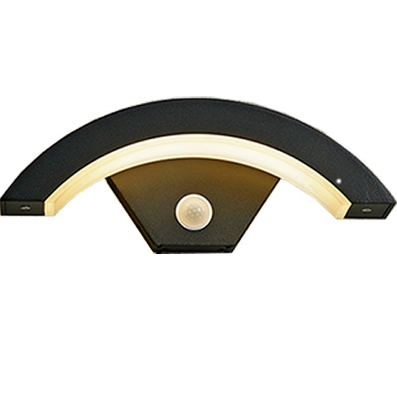 Wandlamp Hati 12w met sensor IP65 | grijs - Afbeelding 2