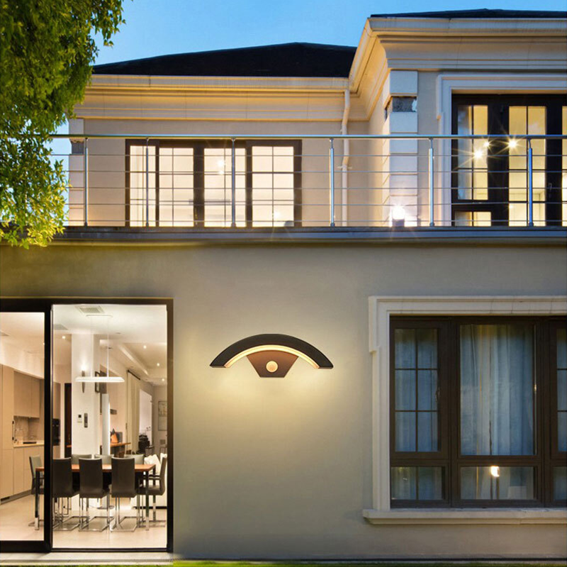 Wandlamp Hati 12w met sensor IP65 | grijs - Afbeelding 7