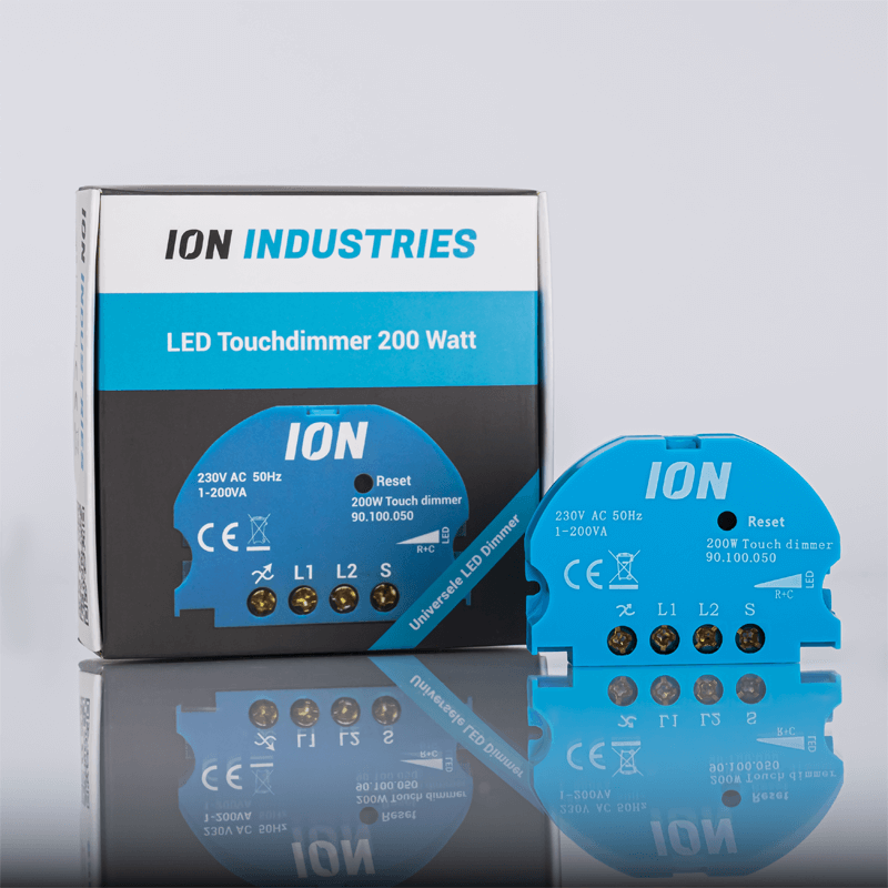 ION Industries Touch Triac LED dimmer 90.100.050 | 0.3-200 watt - Afbeelding 5