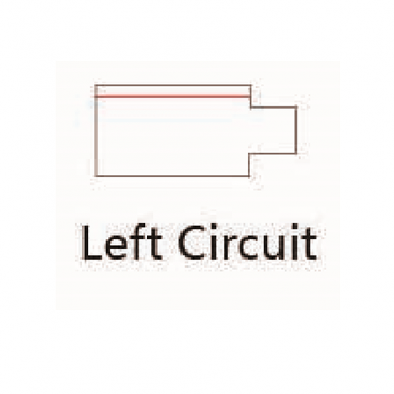 Power connector LEDMAT | 3-fase-rail | links | zwart - Afbeelding 2