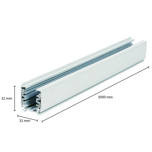 3-fase rail-300cm-wit 3-fase rail-300cm-wit