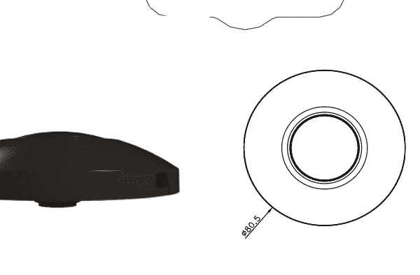 LED VLOERDIMMER ZWART 0-50W-5999