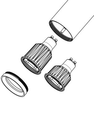 3-fase-railarmatuur LEDMAT | met veer | GU10 | zwart - Afbeelding 9