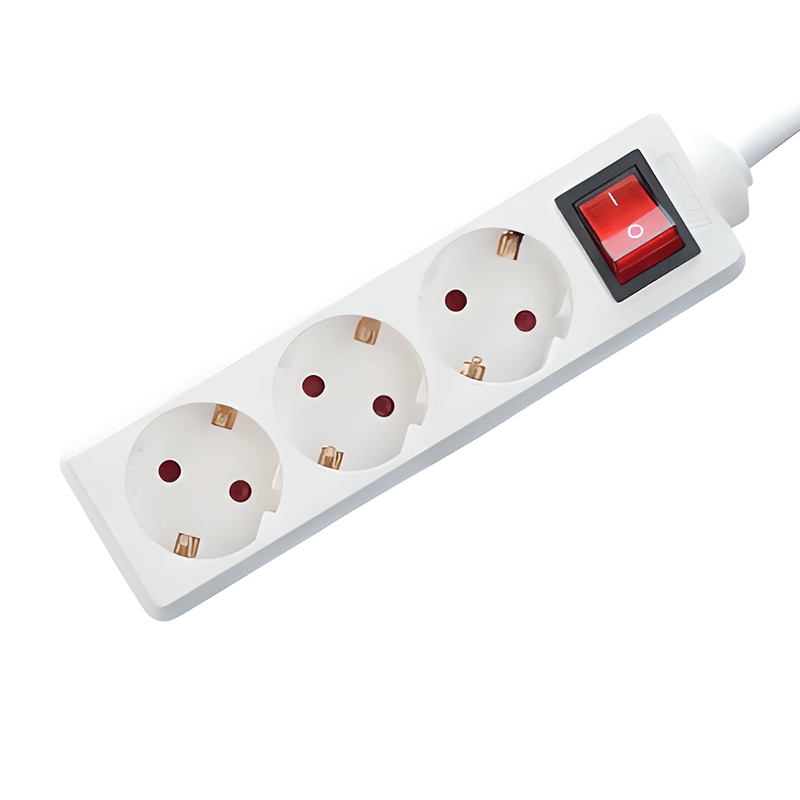 3-voudige tafelcontactdoos LEDMAT met schakelaar | 1.5m | wit - Afbeelding 4