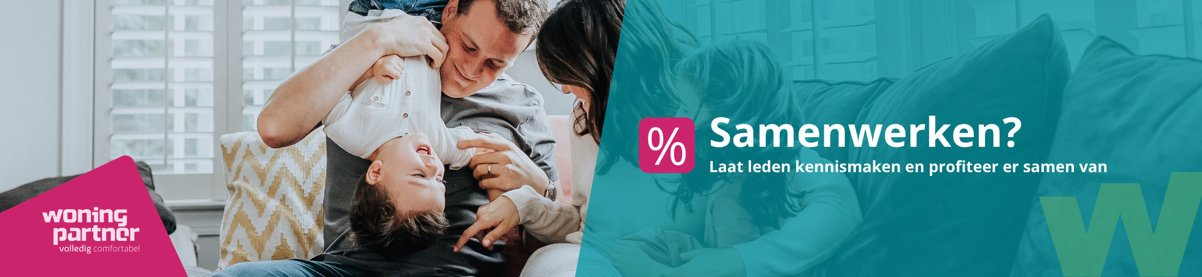 Samenwerken met de ledenservice van Woningpartner. Bedrijven en organisaties kunnen zich aanmelden voor de ledenservice van Woningpartner zodat onze leden profiteren van voordeel en bedrijven zichtbaar zijn via Woningpartner.