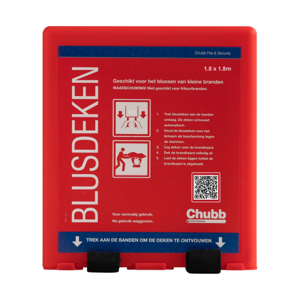 Chubb blusdeken 1.8x1.8 meter voor woning en keuken en bedrijf veilig doven van grotere branden